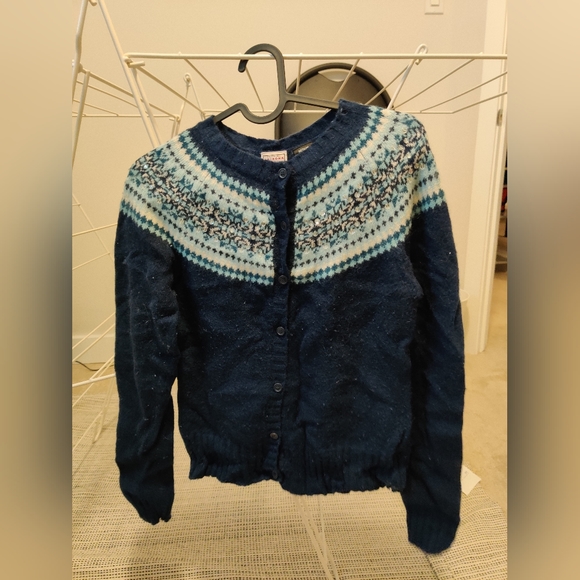 Vintage Dark Navy Cardigan with sequins - Picture 2 of 2